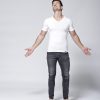 Pánske-tričko-s-krátkym-rukávom-Pleas-162850-100-od-2XL-biele-NátelníkPánskaPLEAS